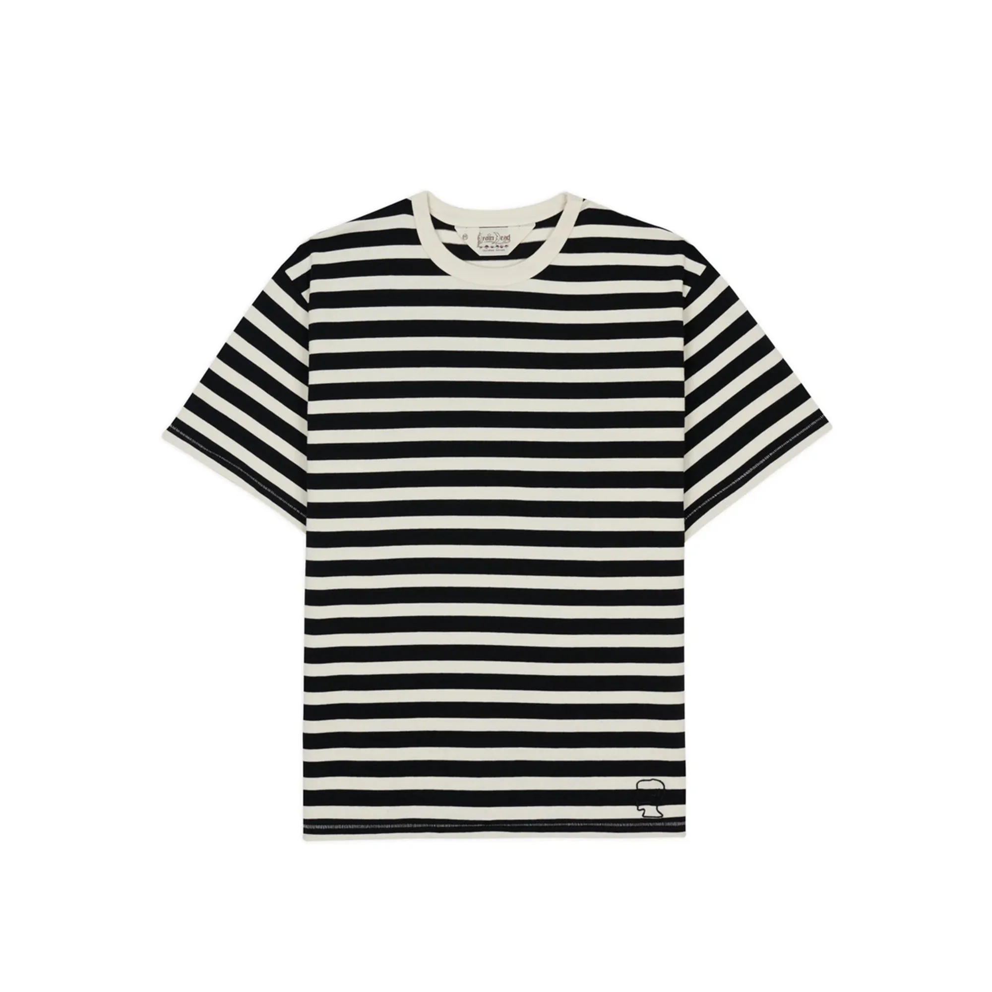 Brain Dead Heavyweight Stripe Tee 'Black'