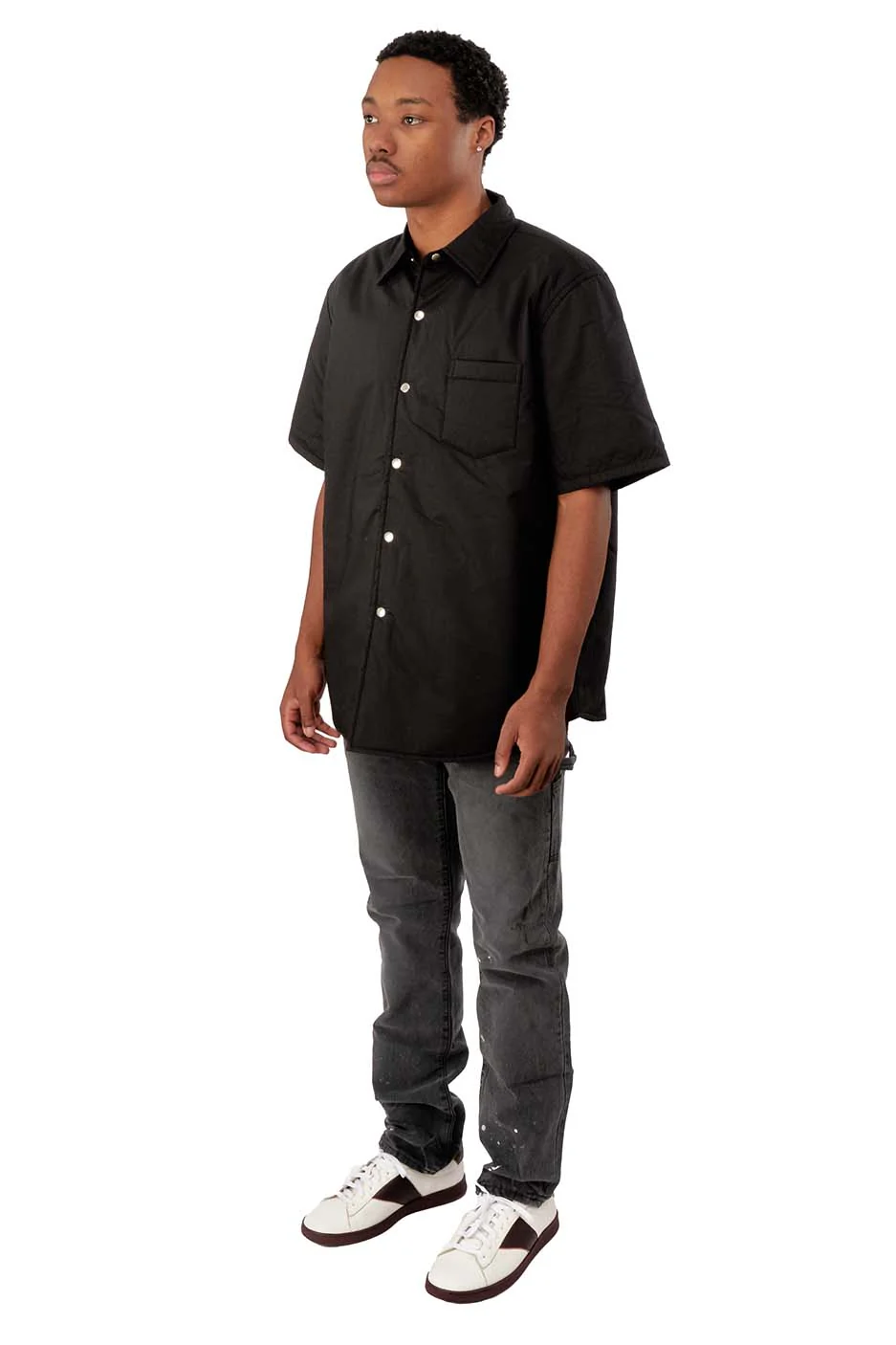 John Elliott Mens Scout Shirt 'Black' - Image 2