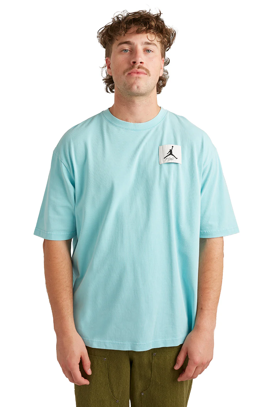 Jordan Mens Essentials Oversized Washed Tee 'Blue'