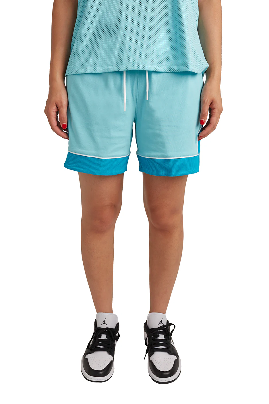 Jordan Womens Essentail Shorts 'Bleached Aqua'