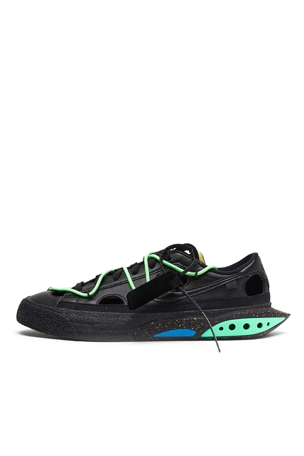 Nike x Off-White Blazer Low '77 'Black/Black/Electro Green'