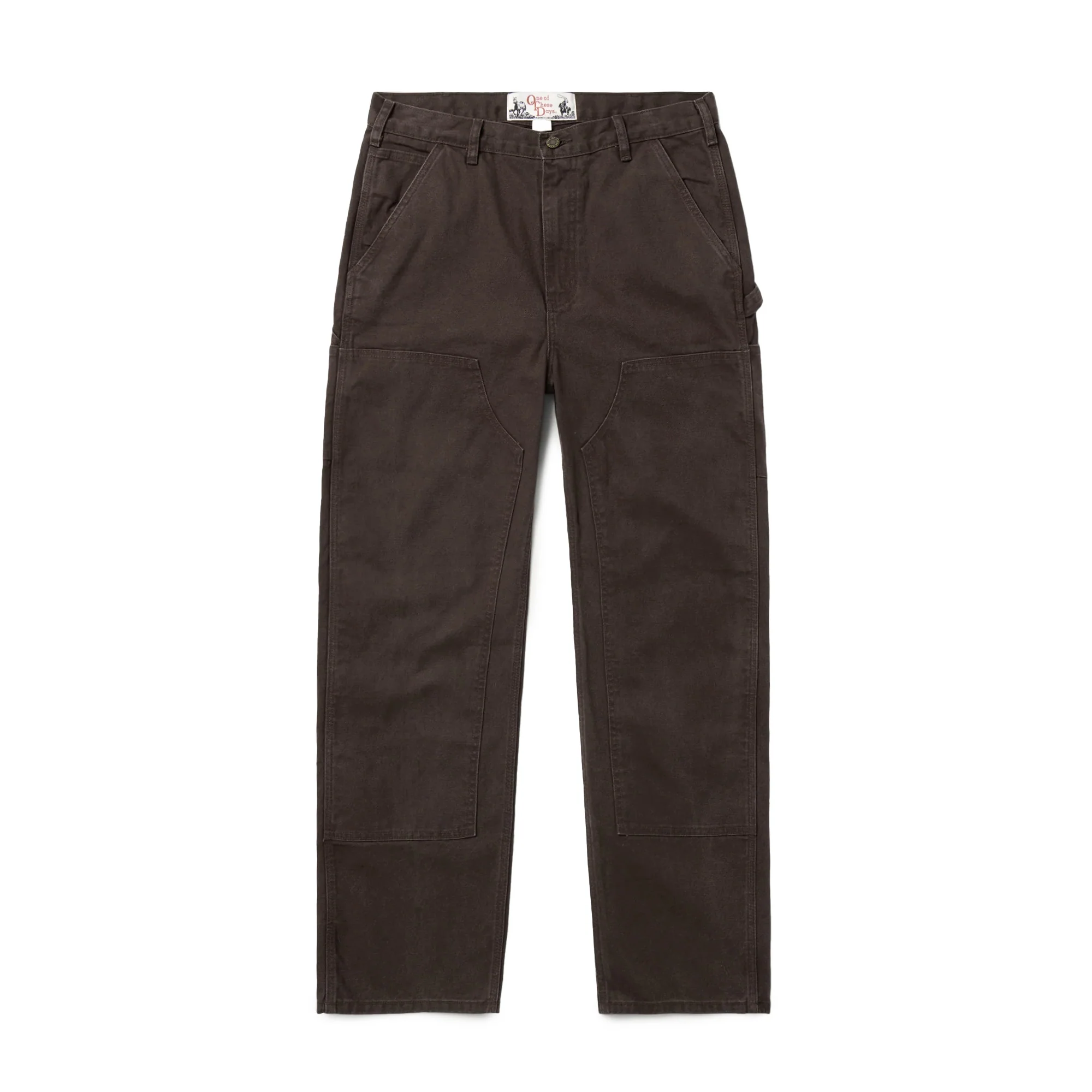 One of These Days Canvas Double Knee Pants 'Washed Brown'