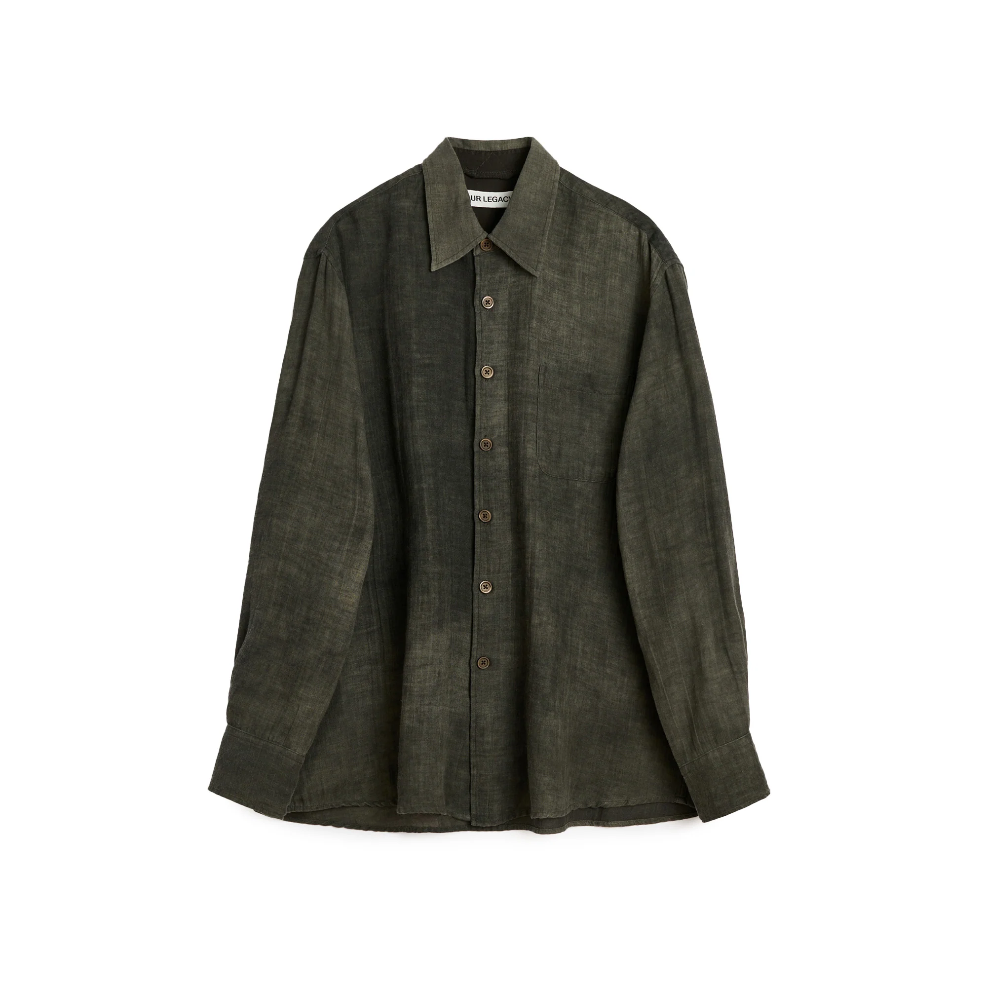 Our Legacy Sparse Cotton Above Shirt 'Dark Cloud'