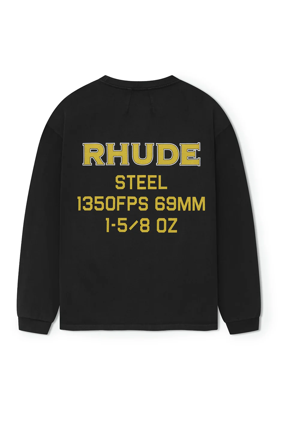 Rhude Steel LS Tee 'Black' - Image 2