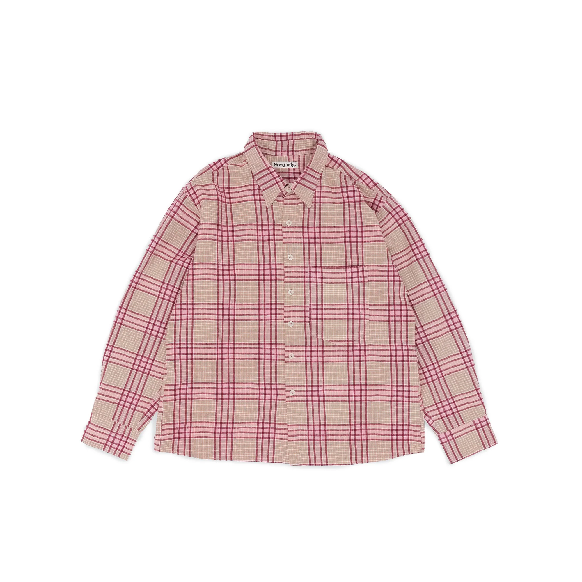 Story Mfg Handloom Plane Shirt 'Flora Check'